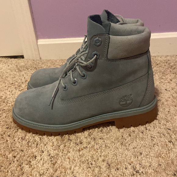 Womens blue timberland boot - Picture 2 of 3